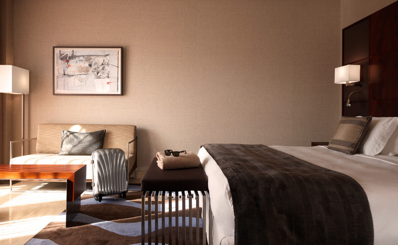 Hotel Miramar Barcelona Gl Exterior foto A room at the hotel
